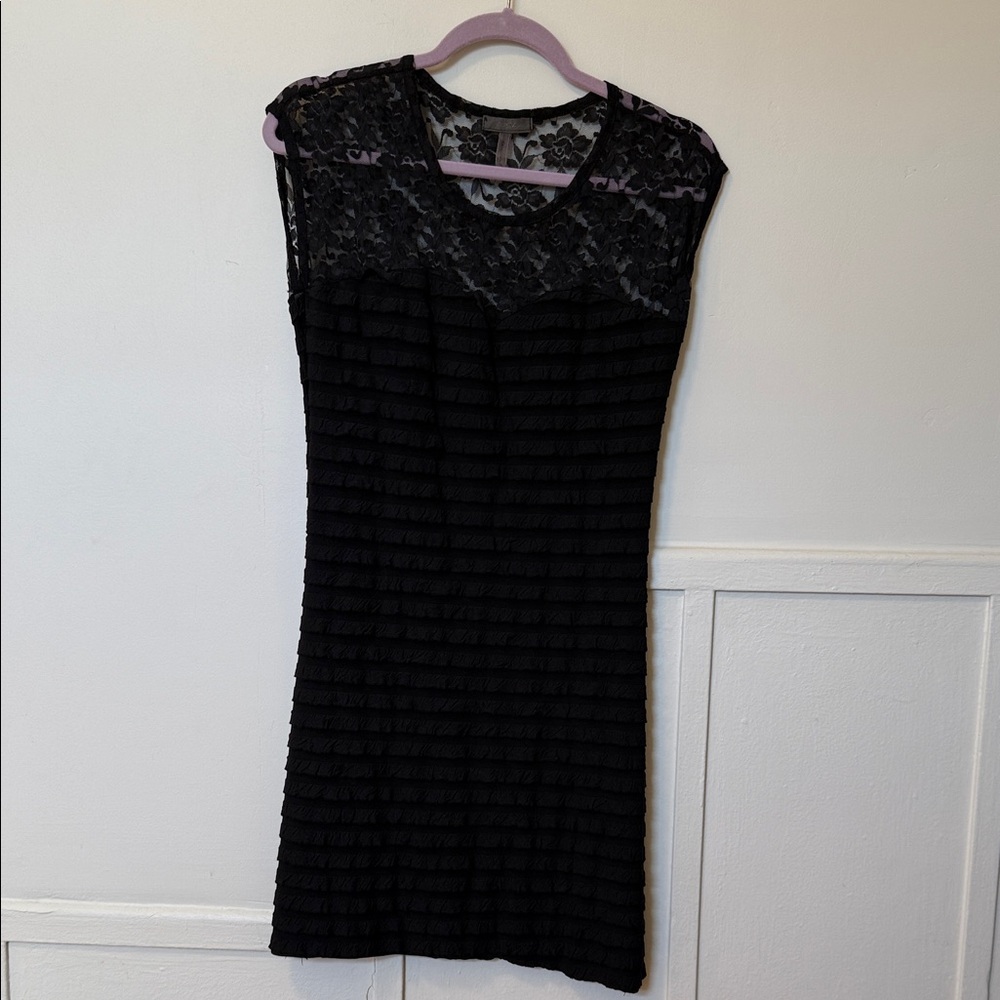 Chic Black Lace Mini Dress